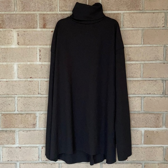 Nasty Gal Tops - Nasty Gal Black Ribbed Turtleneck Top